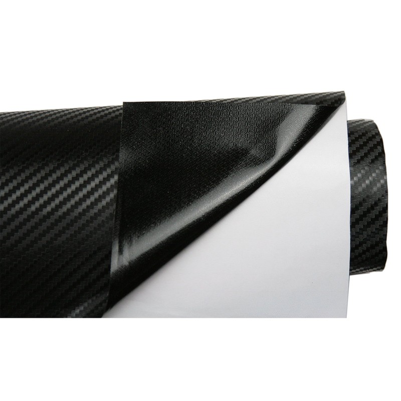 TC 3D Carbon Fiber Vinyl Bubble-Free Film Wrap - BLACK