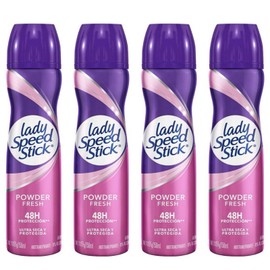 Lady Speed Stick 4 Pack Lady Speed Stick Spray Antiperspirant Deodorant 48 Hours Protection