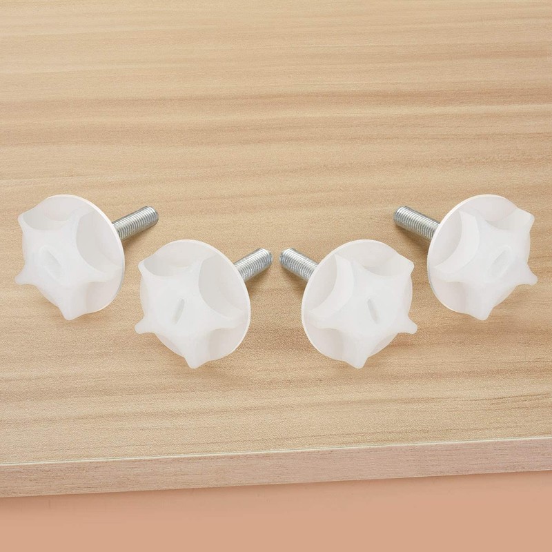 4 Pack Headboard Fixings Pointed Headboard Bolts with Screws and
