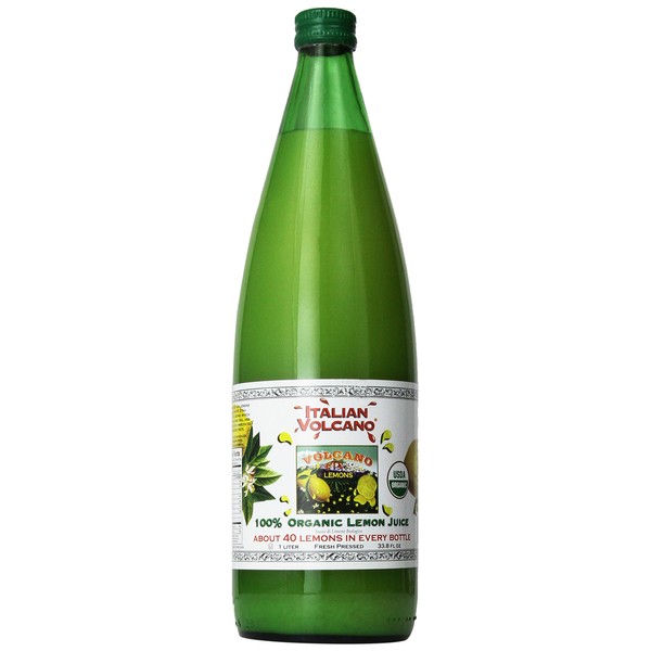 Volcano Juice Lemon Org, 1 Liter 33.8 Ounce (Pack of 6)