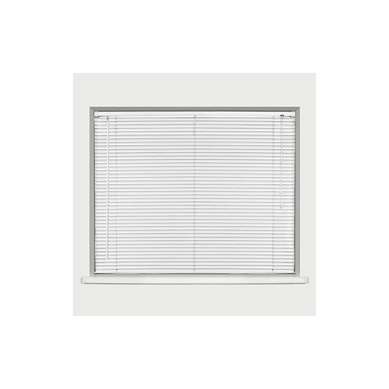 White Colour - PVC Plain window Venetian Blinds - 25mm