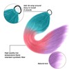 Newshair Colorful Ponytail Extension with Hair Tie, 26 inch Ombre
