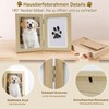 Paw Print Set Dog Cat Footprint Baby Set with Wooden