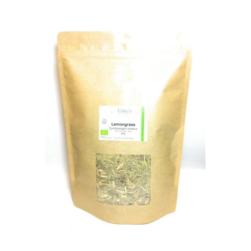 Organic Lemongrass Dried Herb (Cymbopogon citratus) (250g)