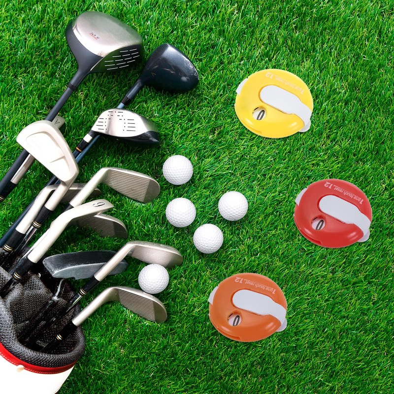 PATIKIL Golf Score Counter Set of 3 Mini Golf Shot