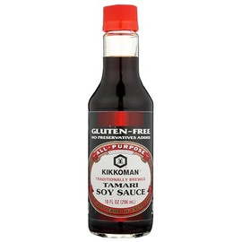 Kikkoman Tamari Soy Sauce, Gluten Free, 10 Fluid Ounces (Pack Of 6)