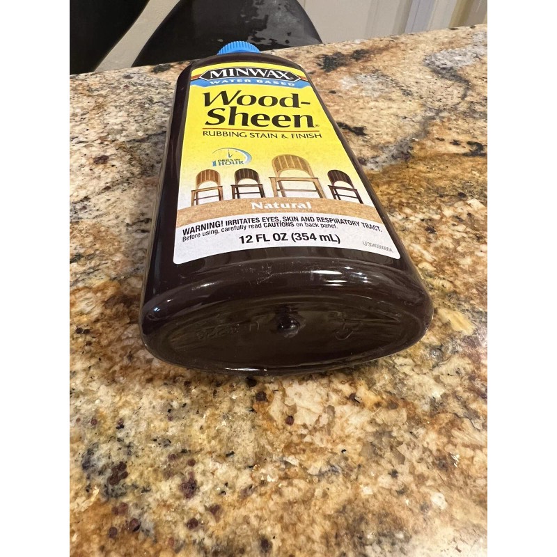 Minwax Wood-Sheen NATURAL Rubbing Stain & Finish Water Based 12oz