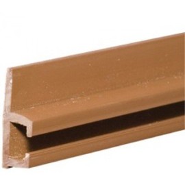 RECMAR SlideRite Plastic Curtain Track - 8 Feet - Brown