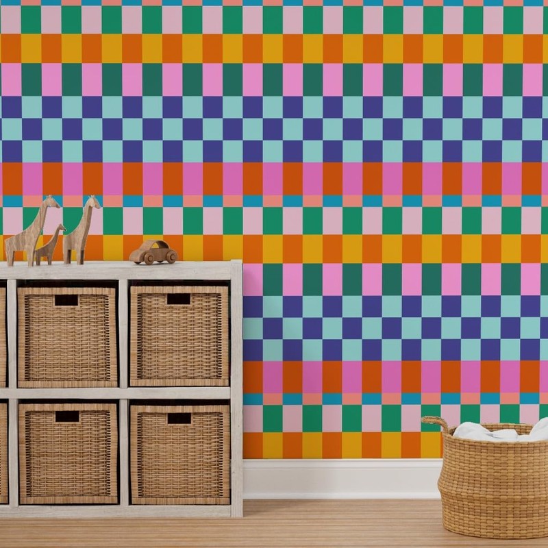 Peel & Stick Wallpaper 3ft x 2ft - Bright Retro