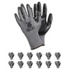 TK Gloves RAVEN/Assembly Gloves/Size 11, 12 Pairs/Grey/Assembly Gloves/Gloves Work Gloves/Intended