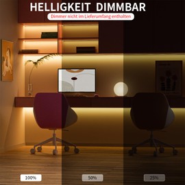 PAUTIX COB LED Strip Warm White 2700 K, 10 m 4800 LEDs DC24 V LED Strip Light, LED Strip CRI93+ for Bedroom, Kitchen, DIY Lighting Project (Power Supply Not Included)