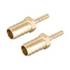 sourcing map Straight Brass Barb Fitting Reducer, Fit Hose ID