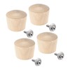 sourcing map Universal Pot Lid Knob, Wooden Replacement Knob 41x34mm