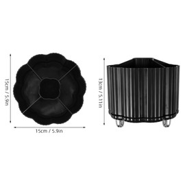 COHEALI Small Makeup Organizer Rotating Pen Holder Storage Box for Desk Makeup Brush Cup