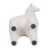 Sagebrook Home Clay Giraffe: 12" Loopy Pattern in Ivory, Charming