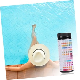 BESPORTBLE 50pcs Water Test Strips for Pools Aquariums Ph Hardness Alkalinity Cyanuric Acid Testing Durable Portable with Storage Bottle for Accurate Results