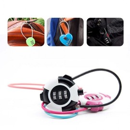 Mini Dial Wire Combination Padlock for Doors & Handles Locker Blue 3ea