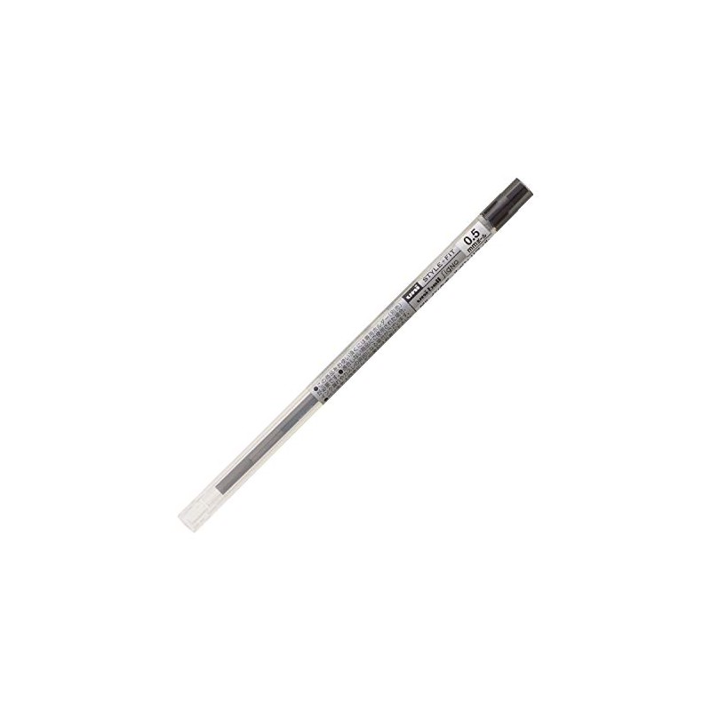 Mitsubishi Pencil Style Fit UMR10905.24 Ballpoint Pen Refill, 0.5, Black