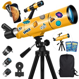 MEEZAA Telescope for Adults & Kids, 80mm Aperture 500mm Refractor