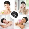 2Pcs Black Hair Nets Cap for Women Sleeping, Long Straight