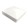 4 Packs 3.5inch Vinyl Pyramid Style Fence Post Cap/Vinyl Post