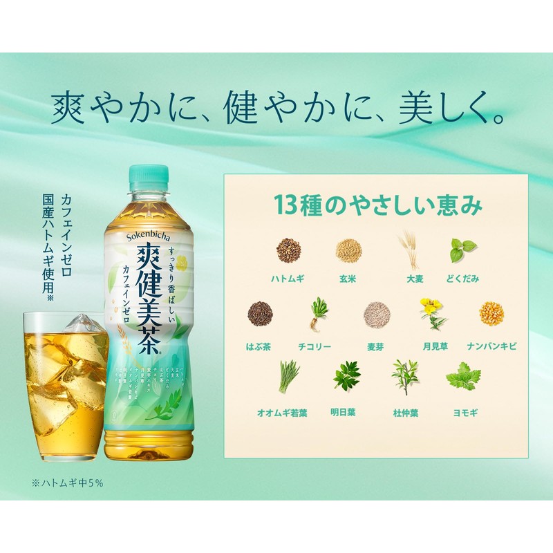 Sokenbicha Japanese Unsweetened Blended Tea 2L (Pack of 4), Zero
