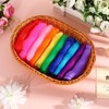 Mindsoft 120 Pcs Dance Scarves Bulk 12 Colors Square Juggling