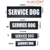 ALBCORP Reflective Service Dog Patch with Hook Backing for Service