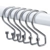 Goowin Shower Curtain Hooks, 12 Pcs S Shape Shower Curtain