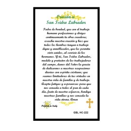 San Isidro Labrador  Tarjeta Laminada