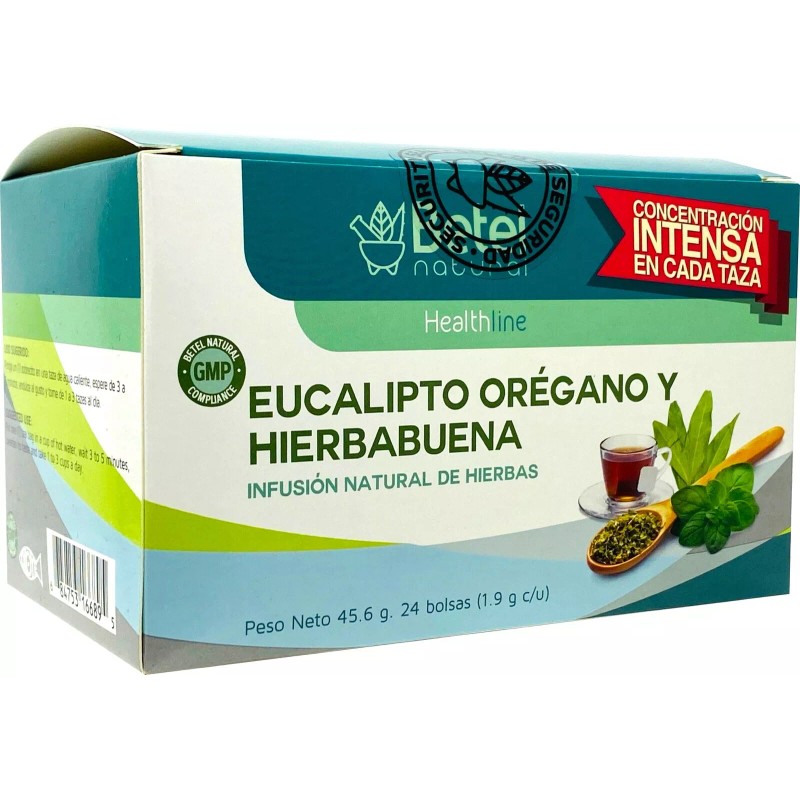 Betel Natural Eucalipto, Oregano, & Hierbabuena Tea by Betel Natural