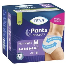 Tena Pants Plus Night (M) X 12 (Limit 4 per order)