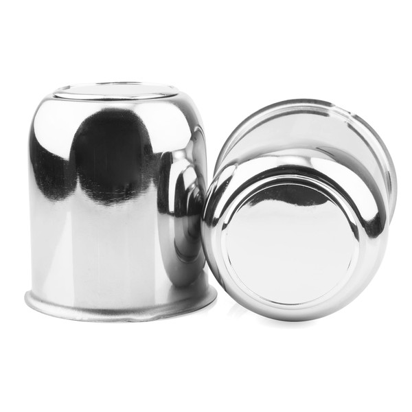 HowioZil 2Pcs 3.19in Trailer Wheel Center Caps Push Through Carbon