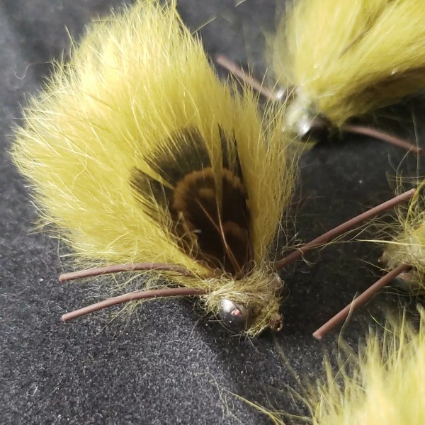 FRONTIER FLY COMPANY NYMPH DAMSEL WEIGHTED EYES SIZE 12 CUSTOM