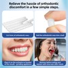 Orthodontic Wax for Braces,500-Count Pre-Sectioned Dental Wax Square