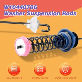 W10440786 Washer Suspension Rods by PANDEELS - Compatible with Whirlpool, Maytag Washer - Replaces W10368626 W10368627 W10440739