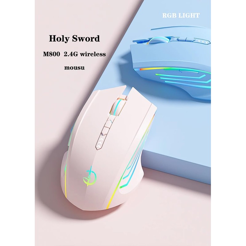 holy sword M800 Single-Mode Wireless Battery Level Display Mouse, 2.4G