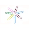 Alevar 100 Coloured Paper Clips Box Laminated Steel 50mm No.5