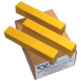 Walters WKL All Purpose Wax Crayons for Marking All Surfaces (Box 12, Yellow)
