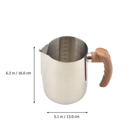 Lurrose Stainless Steel Wax Melting Cup with Measurement Scale and Heat-Resistant Handle for Diy Candle Making and Wax Melts