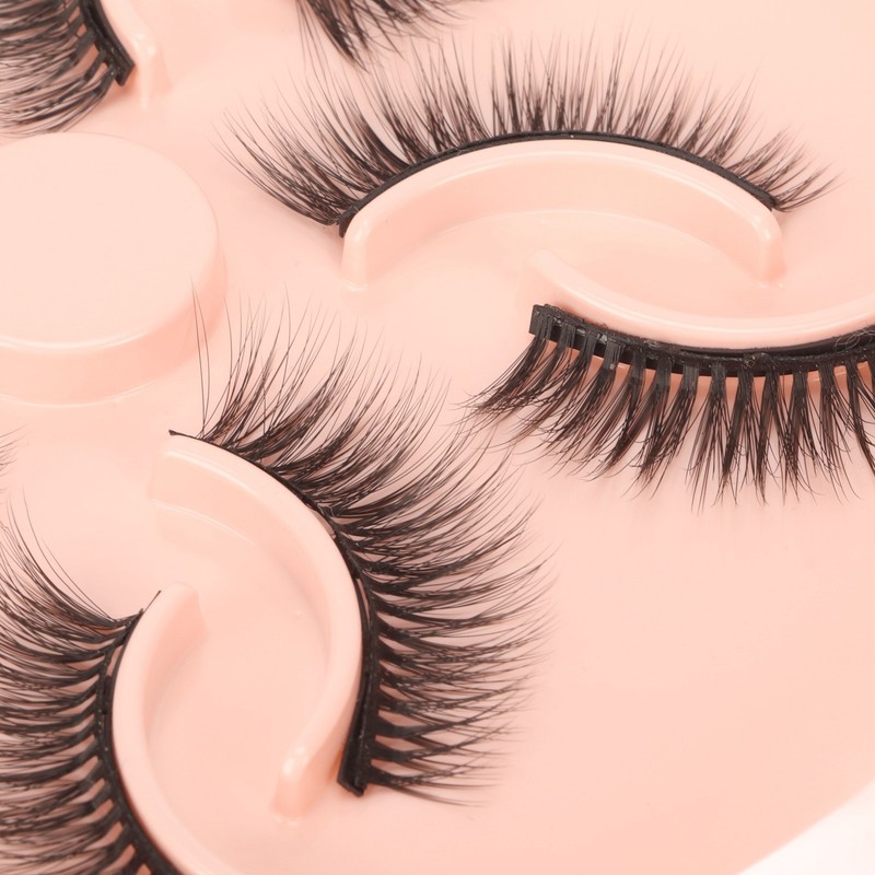 5 Pairs Magnetic Lashes with Eyeliner Kit Glue Free Waterproof
