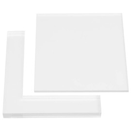 Fyearfly Stamp Positioner, Kit 2 Pieces Rubber Acrylic Stamp Colouring Board Localisation Clear DIY Acrylic Pad for Card Making Stamping Scrapbooking Crafts