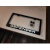 Custom Reflectivd Defender License Plate Frame Real Carbon Fiber W/