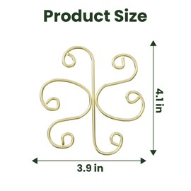 Azcom 5pcs Plant Stem Support，Metal Shaped Support Frame for Outdoor & Indoor Plant Growth Stereotypes-Small
