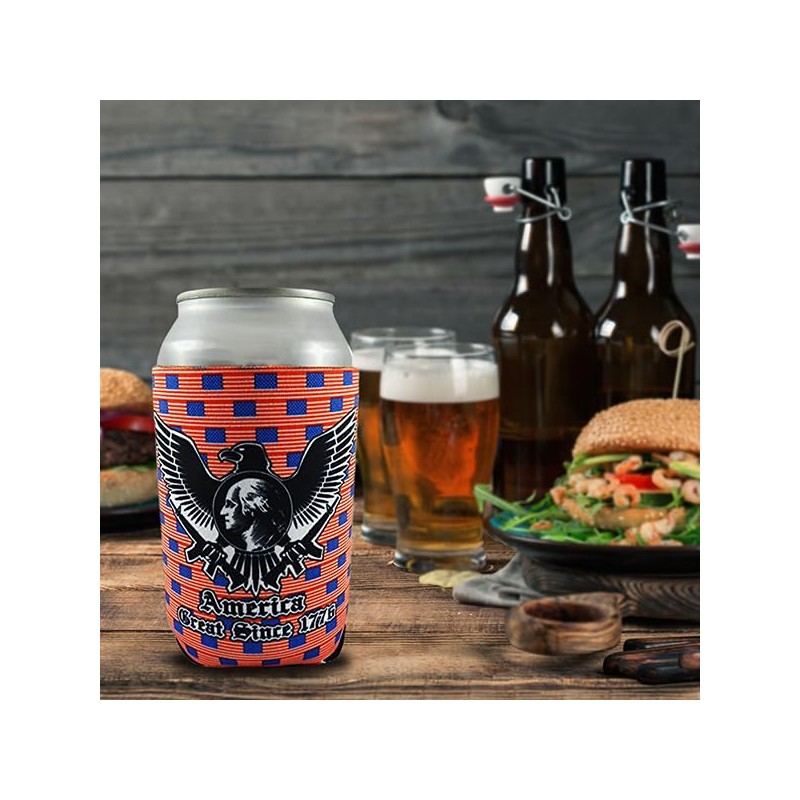FancyPants FunTime America Coolie Can Cooler - Patriotic Can Cooler
