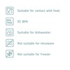 Mepal Modula 3-Ply Nordic Green Cold Meat Box - 1650