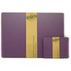 The Dapper House Set of 4 Elementary Purple Leatherboard Placemats