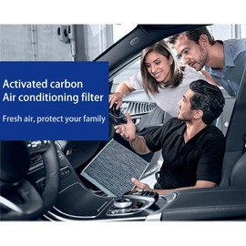 CF10134 Filtro de aire de cabina con carbón activado compatible con Honda Accord/Civic/CR-V/Passport/Pilot/Odyssey/Ridgeline, Acura MDX/RDX/RL/RLX/TL/TLX/TSX/ZDX - 80292-SDA-A01