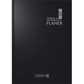BRUNNEN Teacher Assortment 2023/2024 2 Pages = 1 Week A5 Size 17 x 24 cm Black