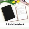 SUNEE Journaling Notebooks, A5 Lined Spiral Notebook for Women, 146